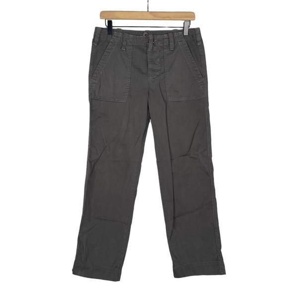 Vince Fatigue Pant 27 High Rise Straight Leg Cotton Utility Gray - Picture 1 of 8